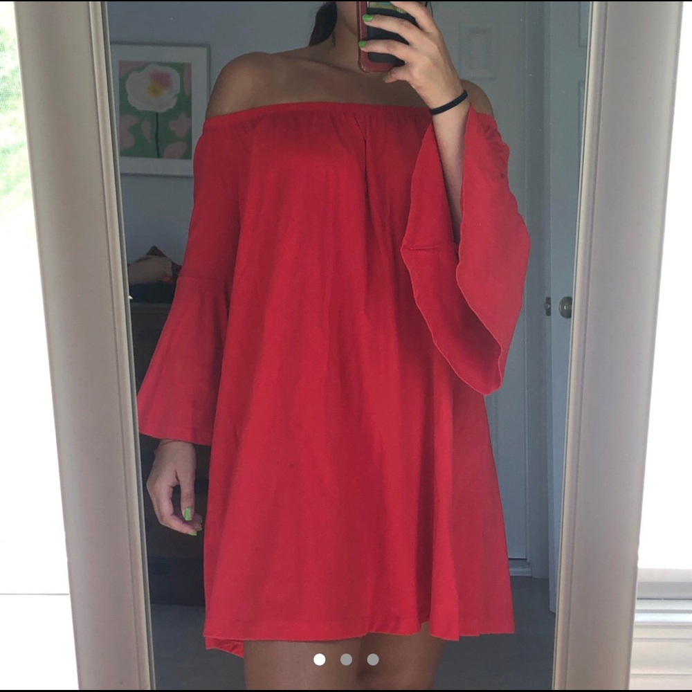 red dress